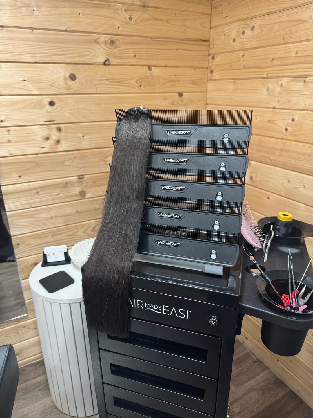 Customer photo review of Easi Hair Extension Trolley
