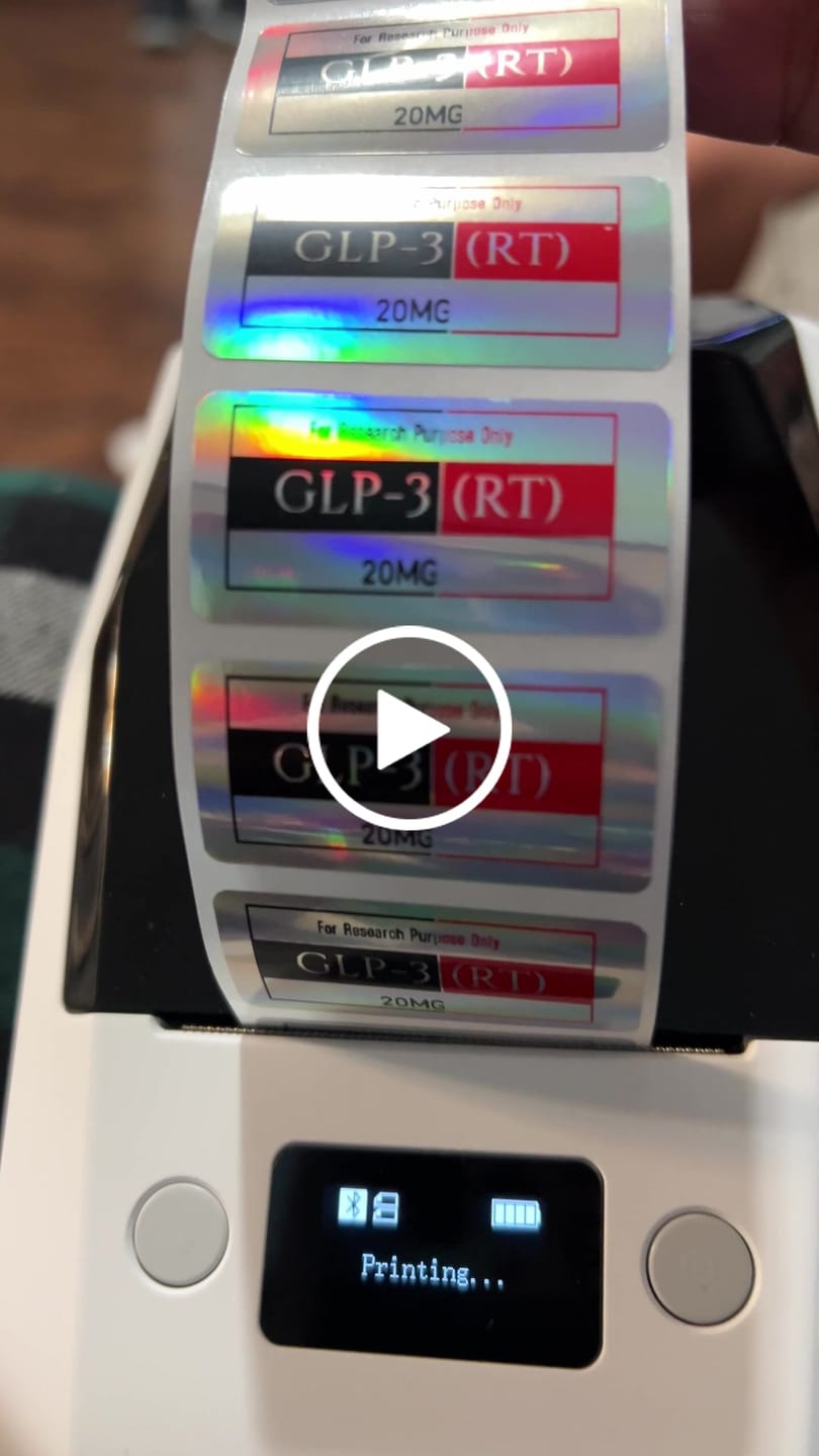 Customer video review of NIIMBOT Compatible M2 Labeling Ribbon, Replacement Refill Tapes