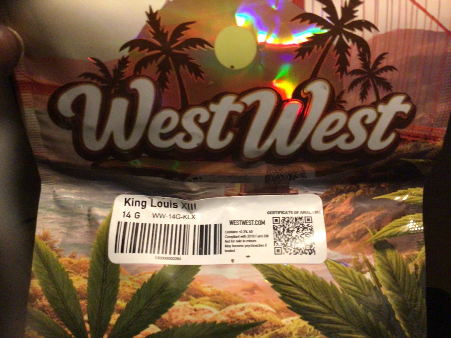 Customer photo review of West West Brand - King Louis XIII - 14 Grams - Indica