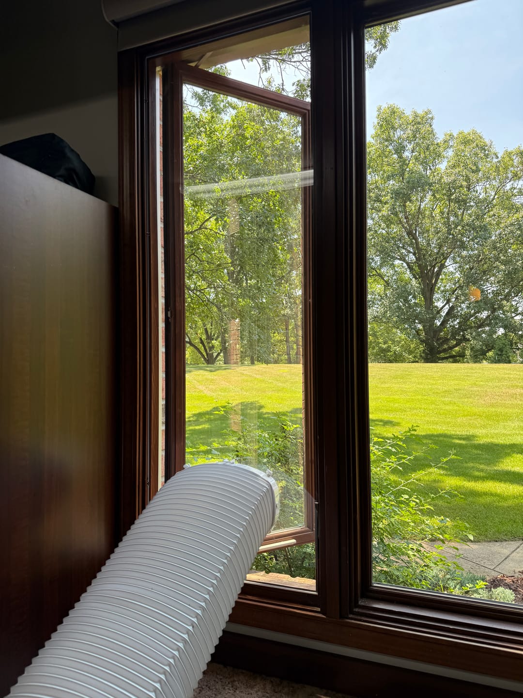 Customer photo review of Custom Portable AC Window Kit for Casement Windows