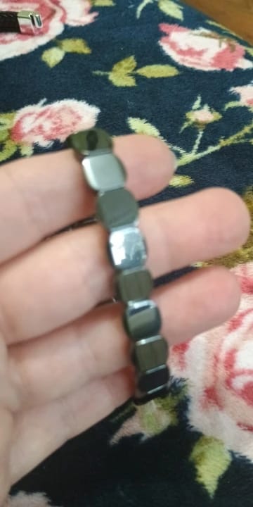 Customer photo review of Ferros® Hematite Bracelet