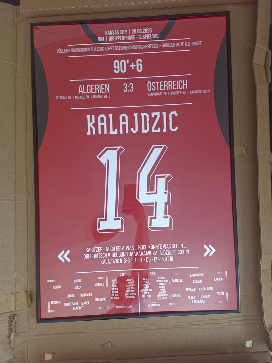 Customer photo review of Drama pur! Kalajdzic köpft Österreich in letzter Sekunde in die K.o. Runde der WM
