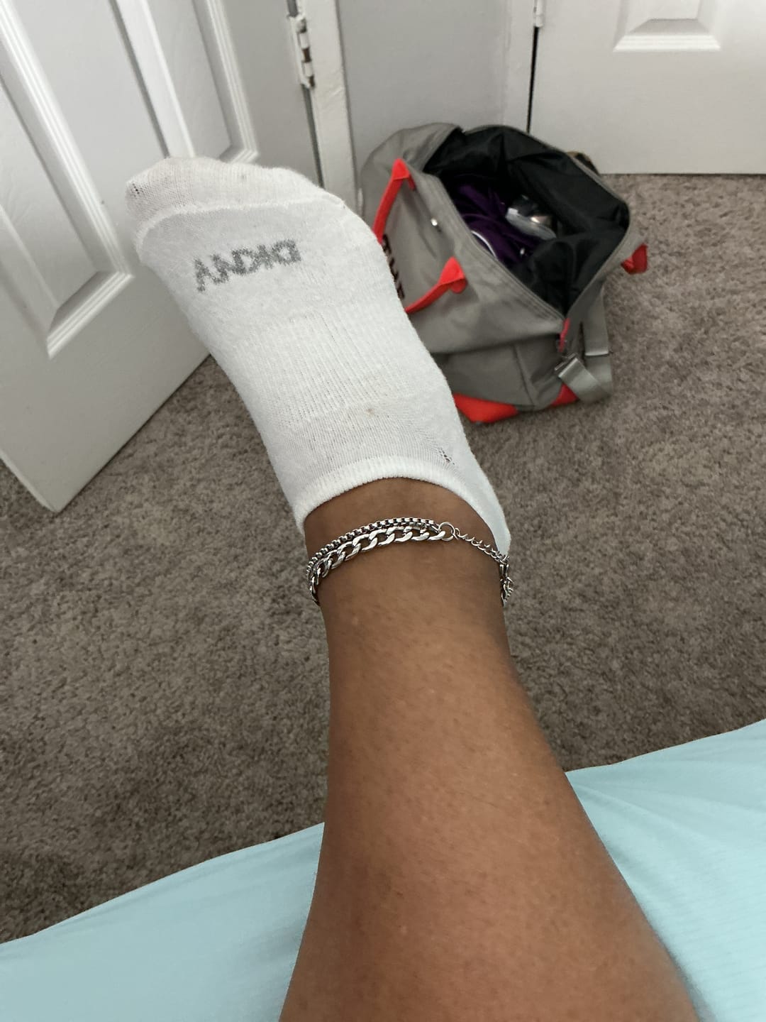Customer photo review of Diedre Stainless Steel Anklet