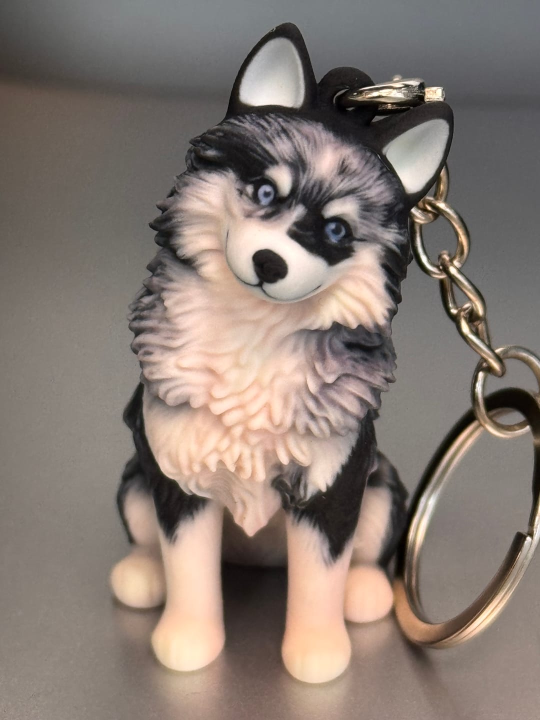 Customer photo review of Custom 3D Figure Keychain - Personalized Bag Charm from Photo