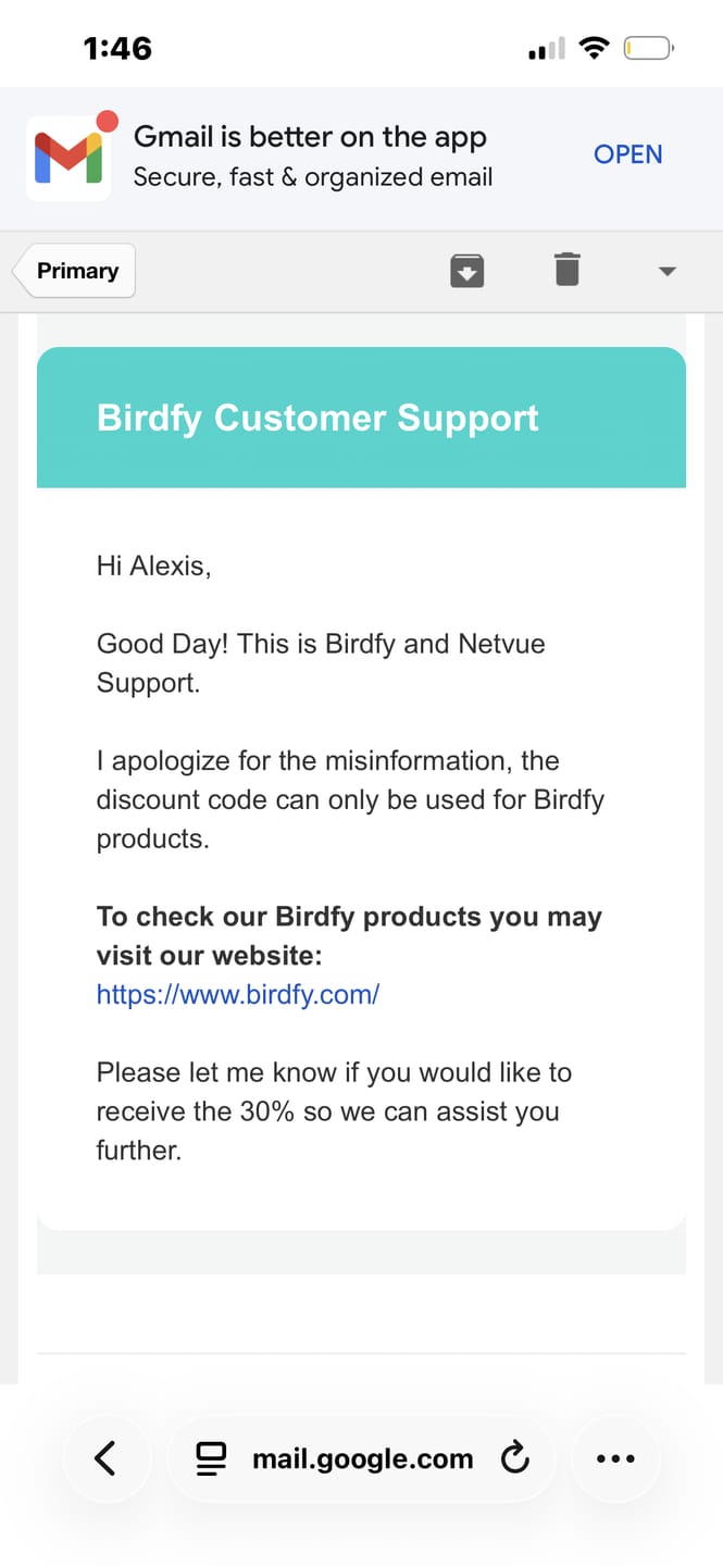 Customer photo review of Netvue Peekababy Monitor