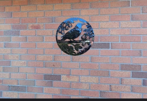 Customer photo review of Kōwhai Tūī Wall Art