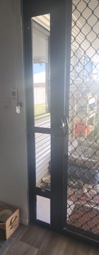 Customer photo review of Patio Pet Door Insert