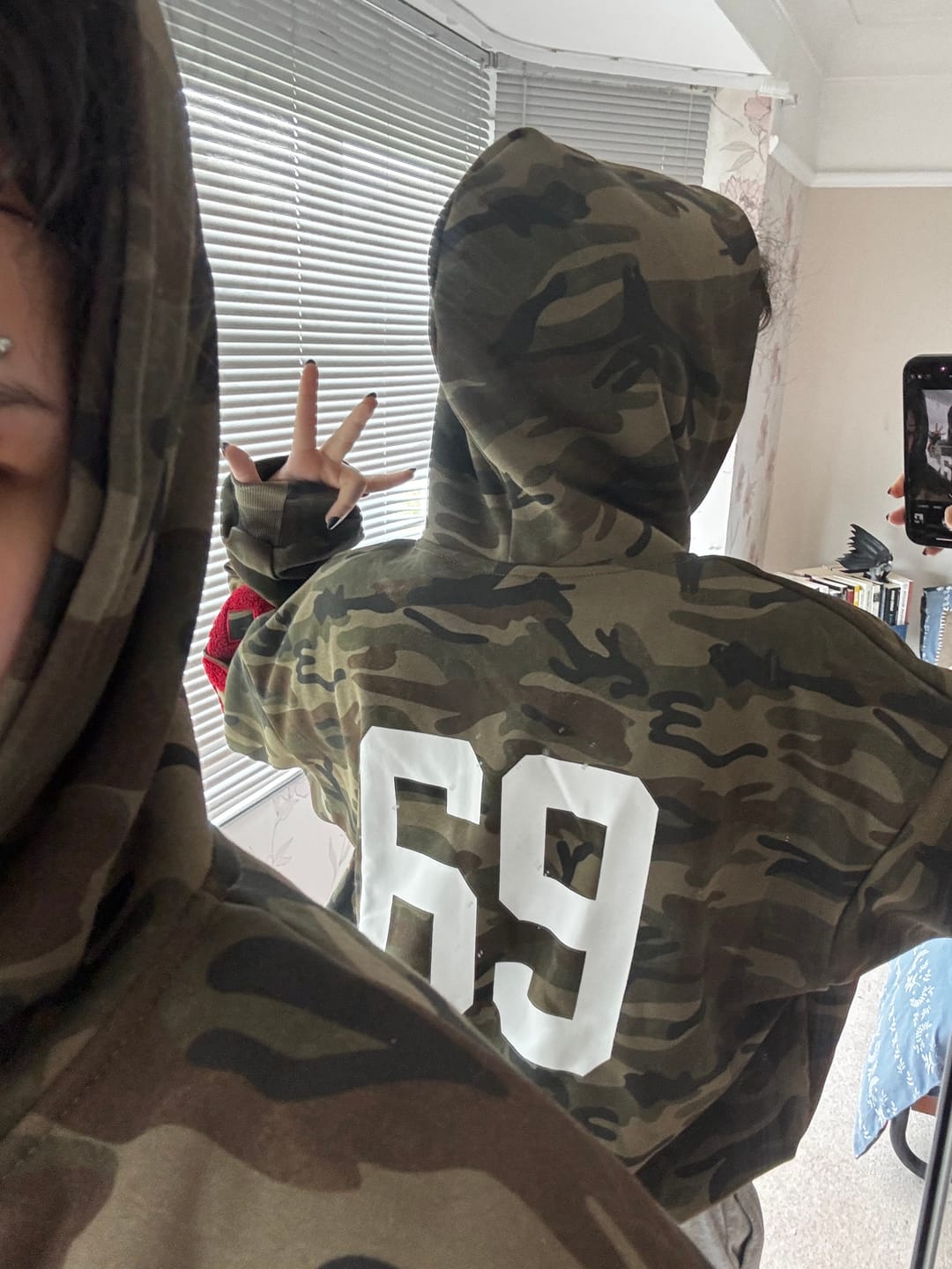 Customer photo review of Omirad Camo Varsity Zip Hoodie