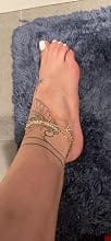 Customer photo review of Personalisiertes Fußkettchen mit Initiale