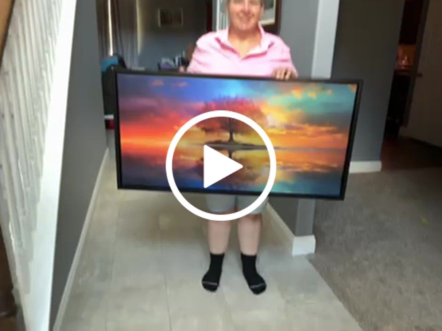 Customer video review of BEAUTIFUL REFLECTION CANVAS