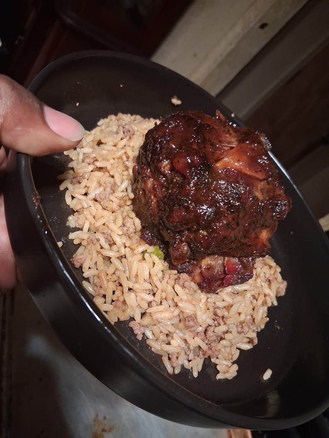 Customer photo review of True 'Candy Red' Oxtail Softballs