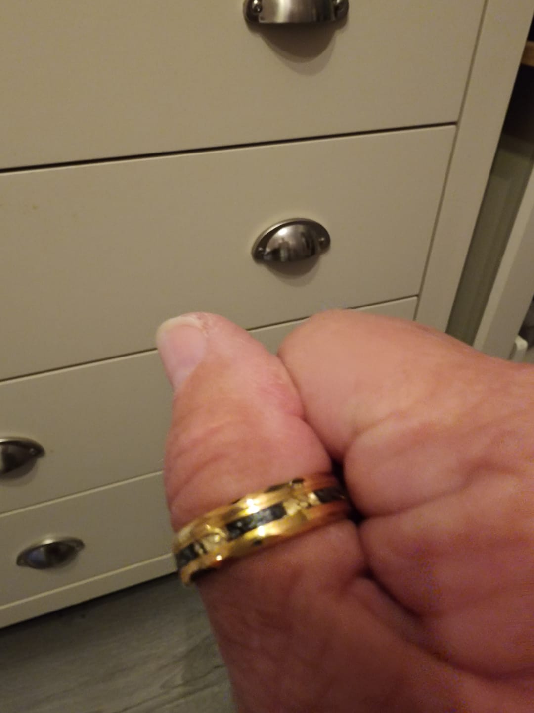 Customer photo review of Golden Flake 6mm Wonder Ring