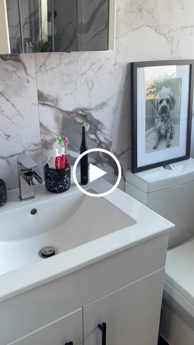 Customer video review of Premium Sapphire Marble Matt Shower Wall Panel – 1M x 2.4M
