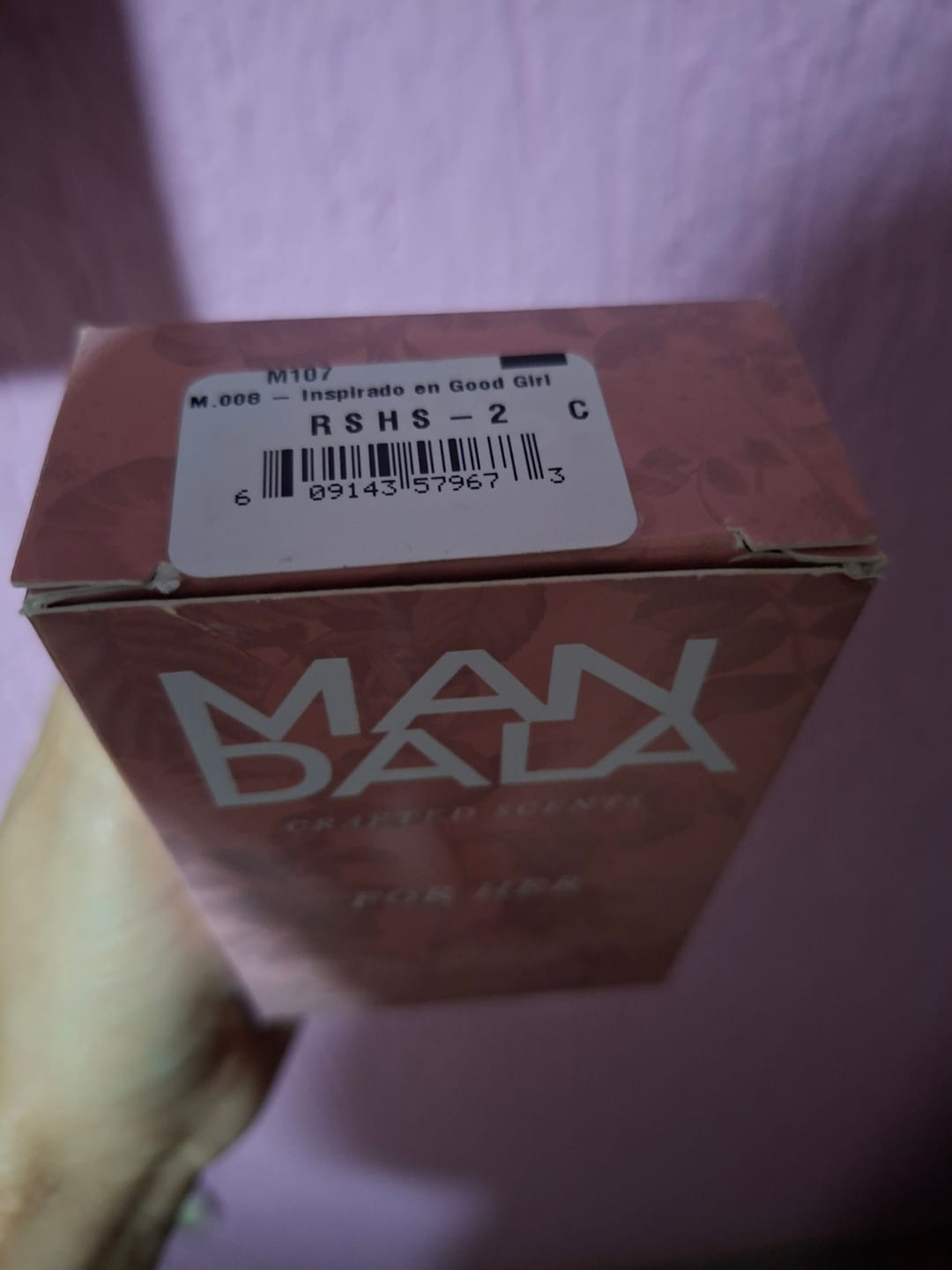 Customer photo review of M.008 - Inspirado en Good Girl