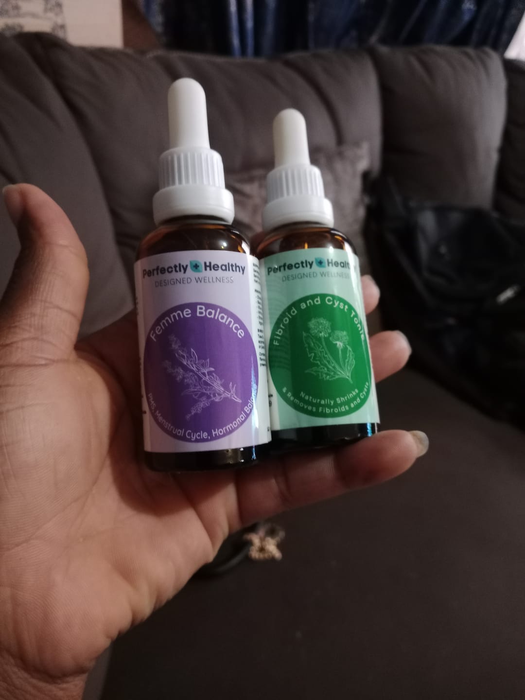 Customer photo review of Fibroid & Hormonal Balance Combo