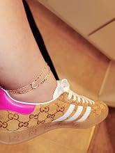 Customer photo review of Personalisiertes Fußkettchen mit Initiale