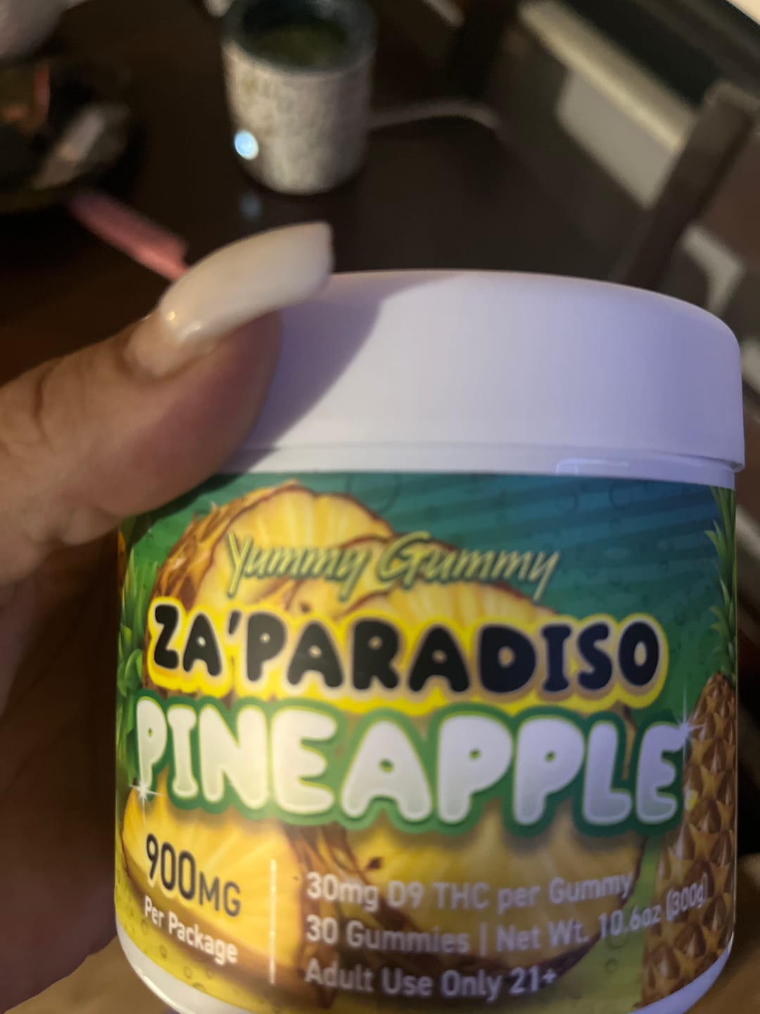 Customer photo review of 900MG Yummy Gummy D9