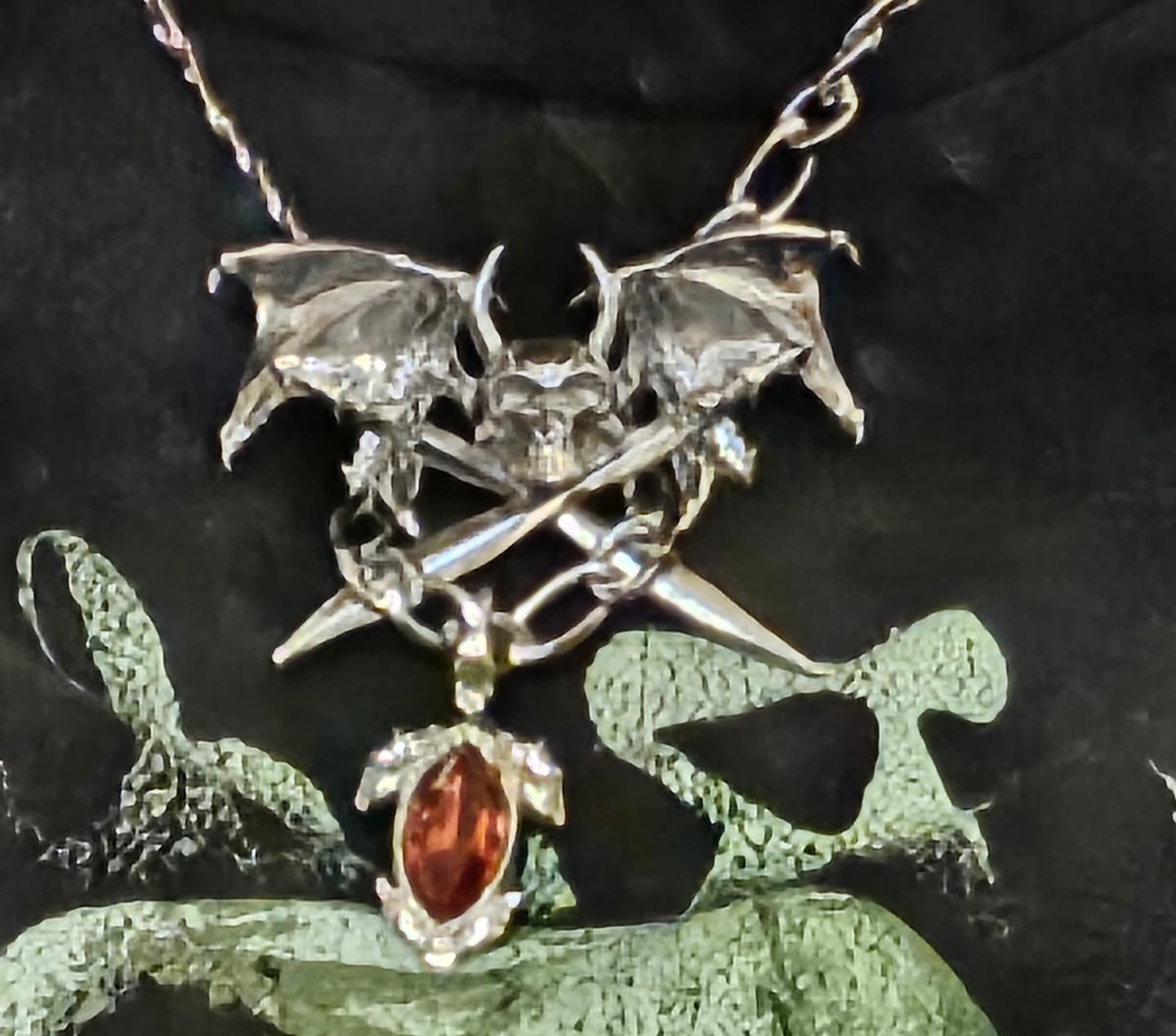Customer photo review of BIRTHSTONE PENDANT
