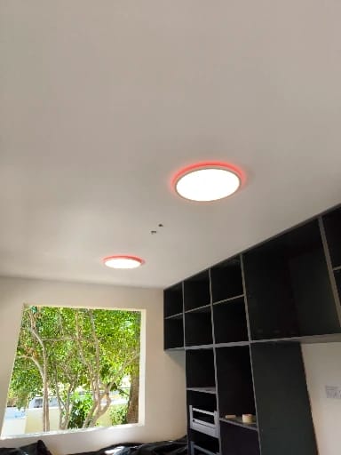 Customer photo review of Tuya Ultra-Thin 0.98 Inch Smart LED Ceiling Light - 36W/28W RGB Dimmable Alexa Lamp