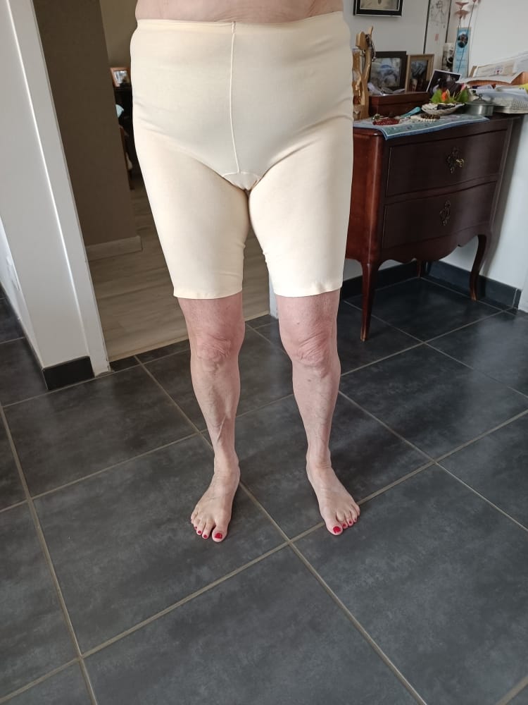Customer photo review of Shorty anti-frottement en coton bio