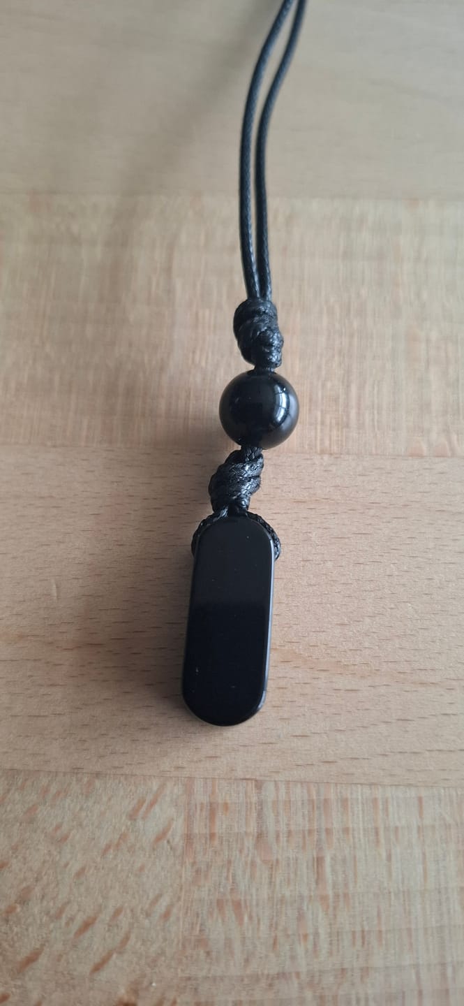 Customer photo review of Obsidian Halskette - Naturkette
