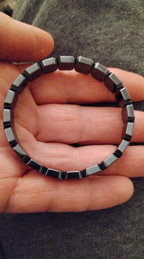 Customer photo review of Ferros® Hematite Bracelet