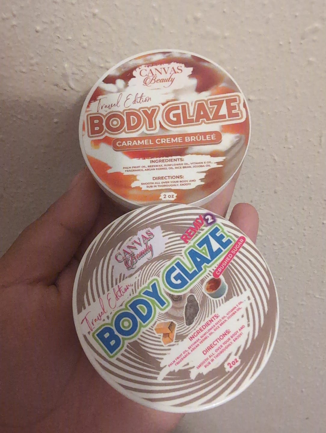 Customer photo review of (NEW) TRAVEL GLAZE: CARAMEL CREME BRULEE