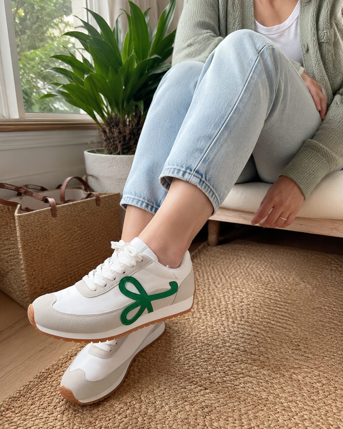 Customer photo review of Lucky Step Retro Runner Sneakers