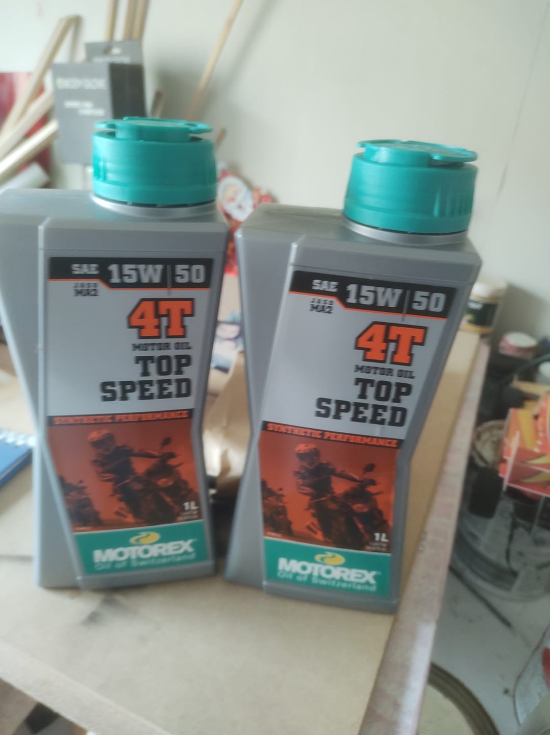 Customer photo review of TOP SPEED 4T 15W/50 1LT