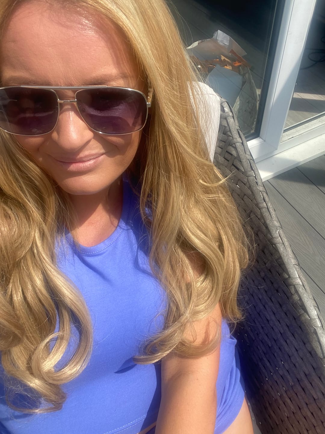 Customer photo review of Stranded Instant Bouncy Blow Dry Extensions - Colour #10/16 Vanilla Bomb