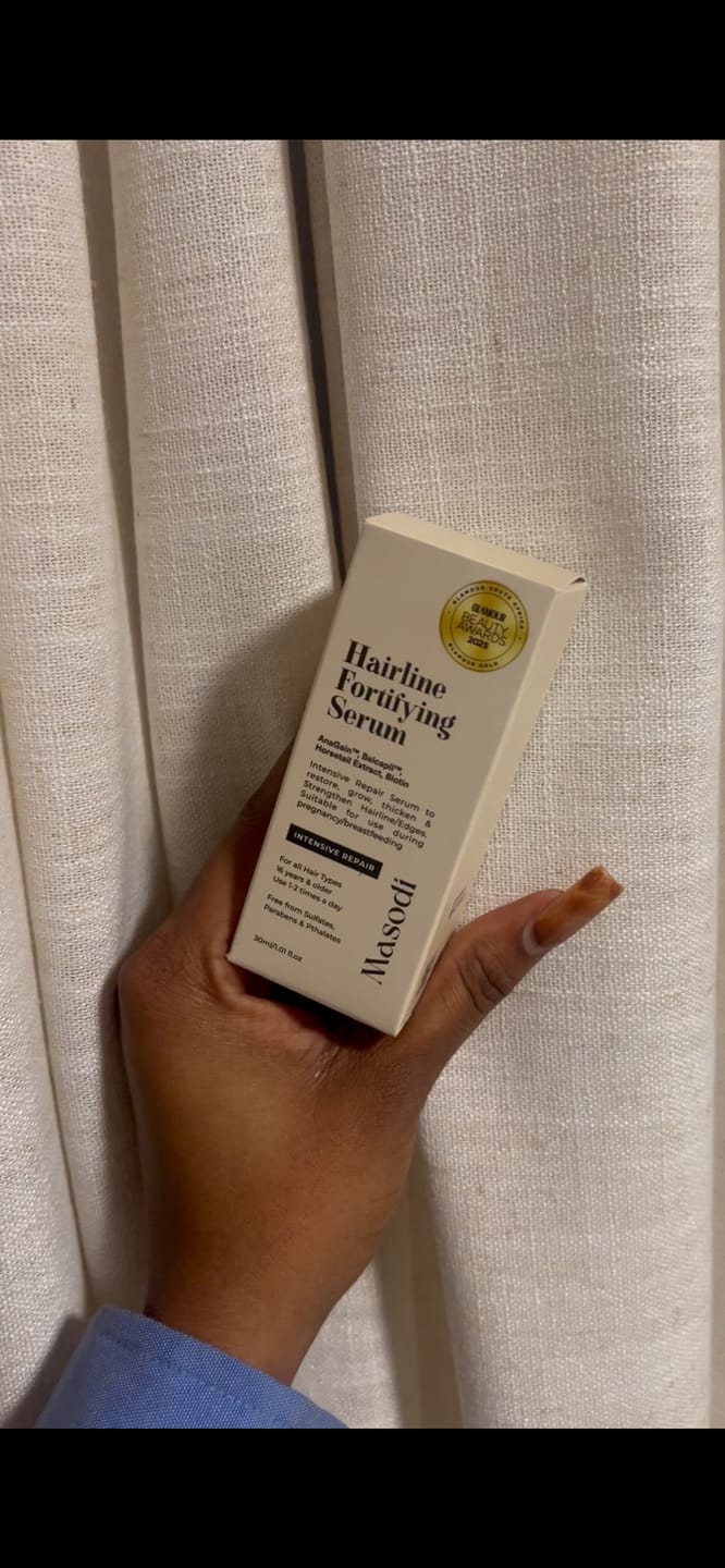 Customer photo review of Hair & Hairline Growth Serum Set