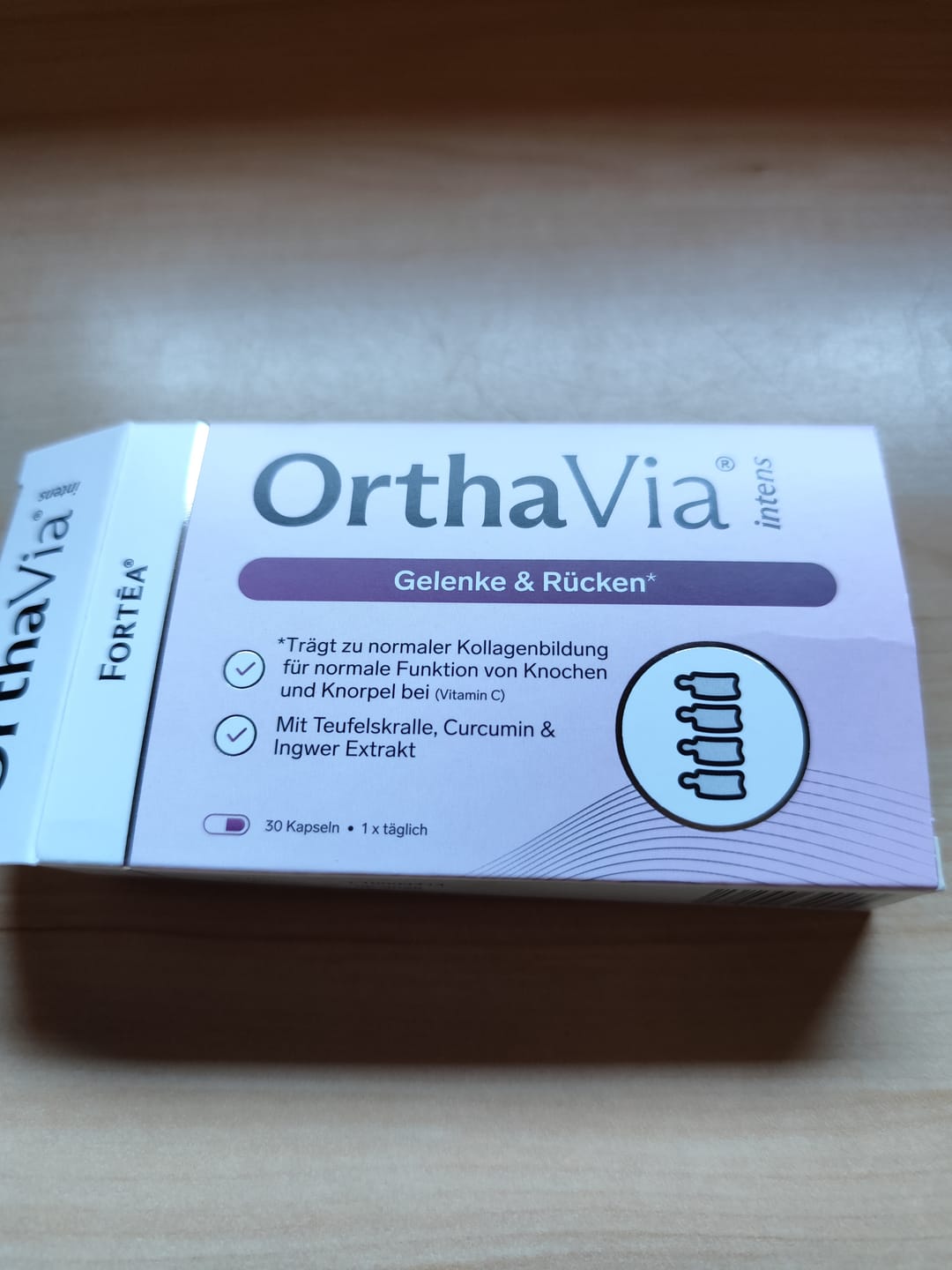 Customer photo review of OrthaVia® intens – Gelenke & Rücken