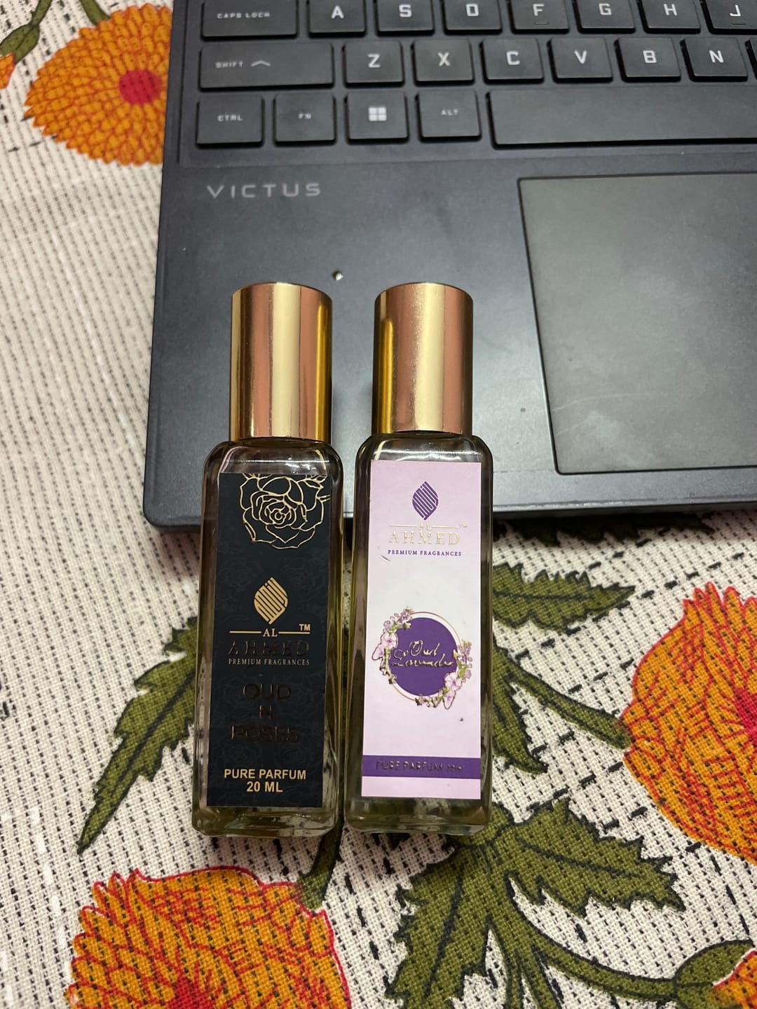 Customer photo review of AL AHMED 20ML OUD COMBO SET – OUD LAVENDER | ARABIC OUD | OUD N ROSES | PURE HONEY OUD
