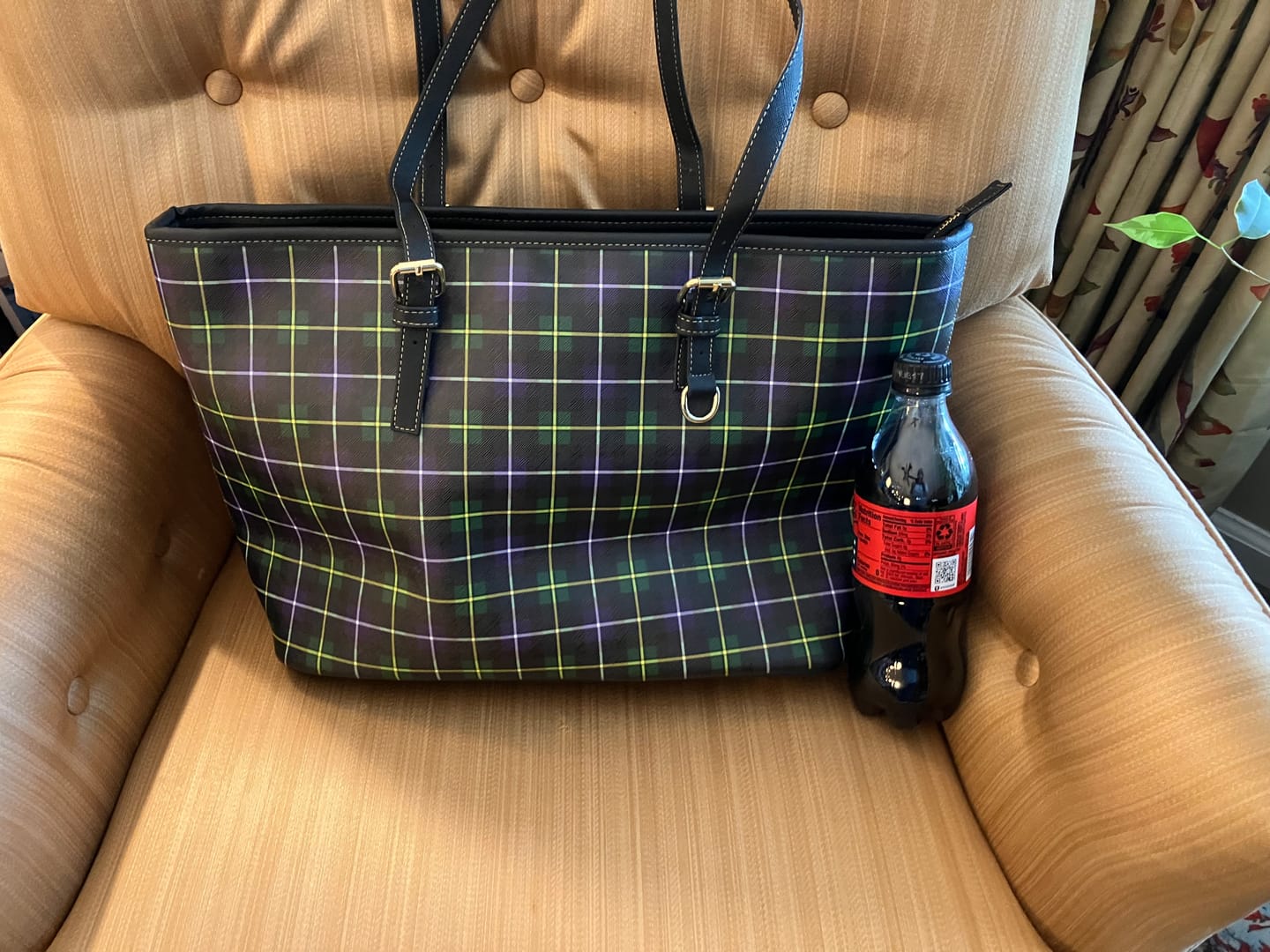 Customer photo review of Scottish MacNeil of Barra Modern Tartan Leather Tote