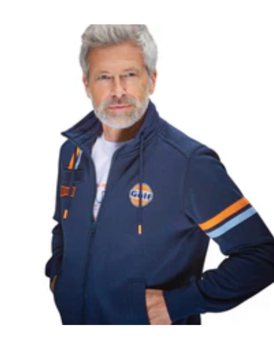 Customer photo review of Gulf Hybrid Cotton Zip Jacket in Navy