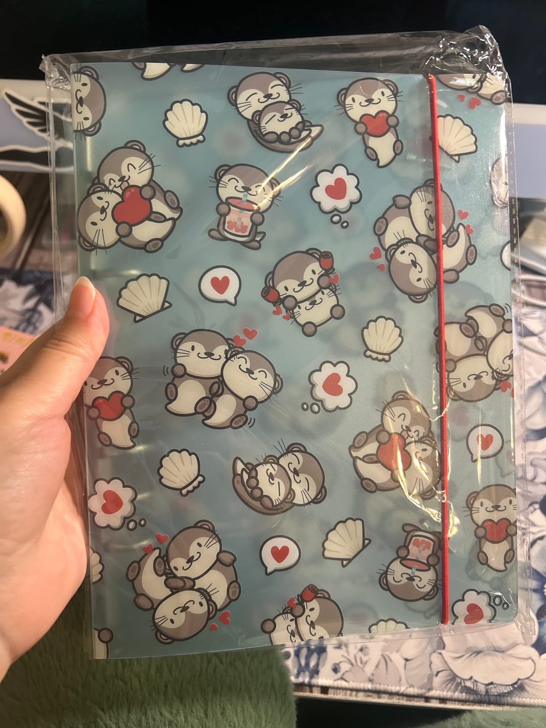 Customer photo review of Sticker Storage Binder - My Otter Half (S Size)