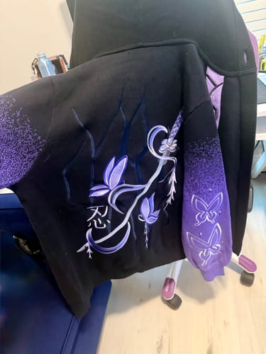 Customer photo review of Lethal Butterfly Zipper Hoodie Preoder