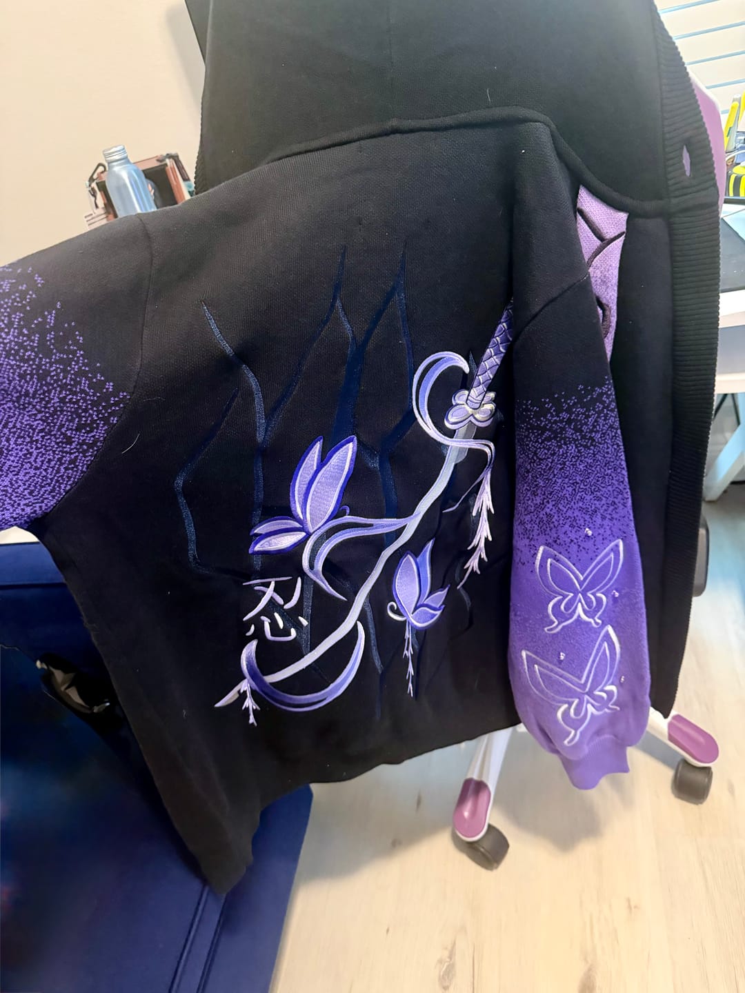 Customer photo review of Lethal Butterfly Zipper Hoodie Preoder