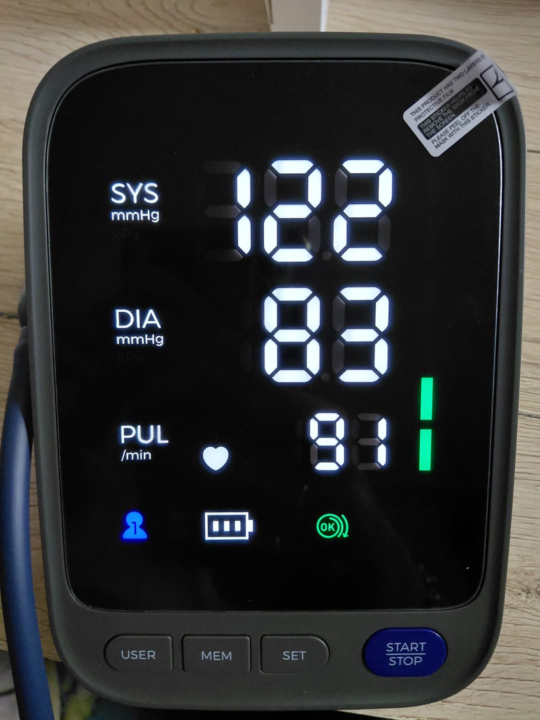 Customer photo review of Blutdruckmessgerät V8 Ultra — Next-Gen Präzisionssensor für klinisch genaue Messungen