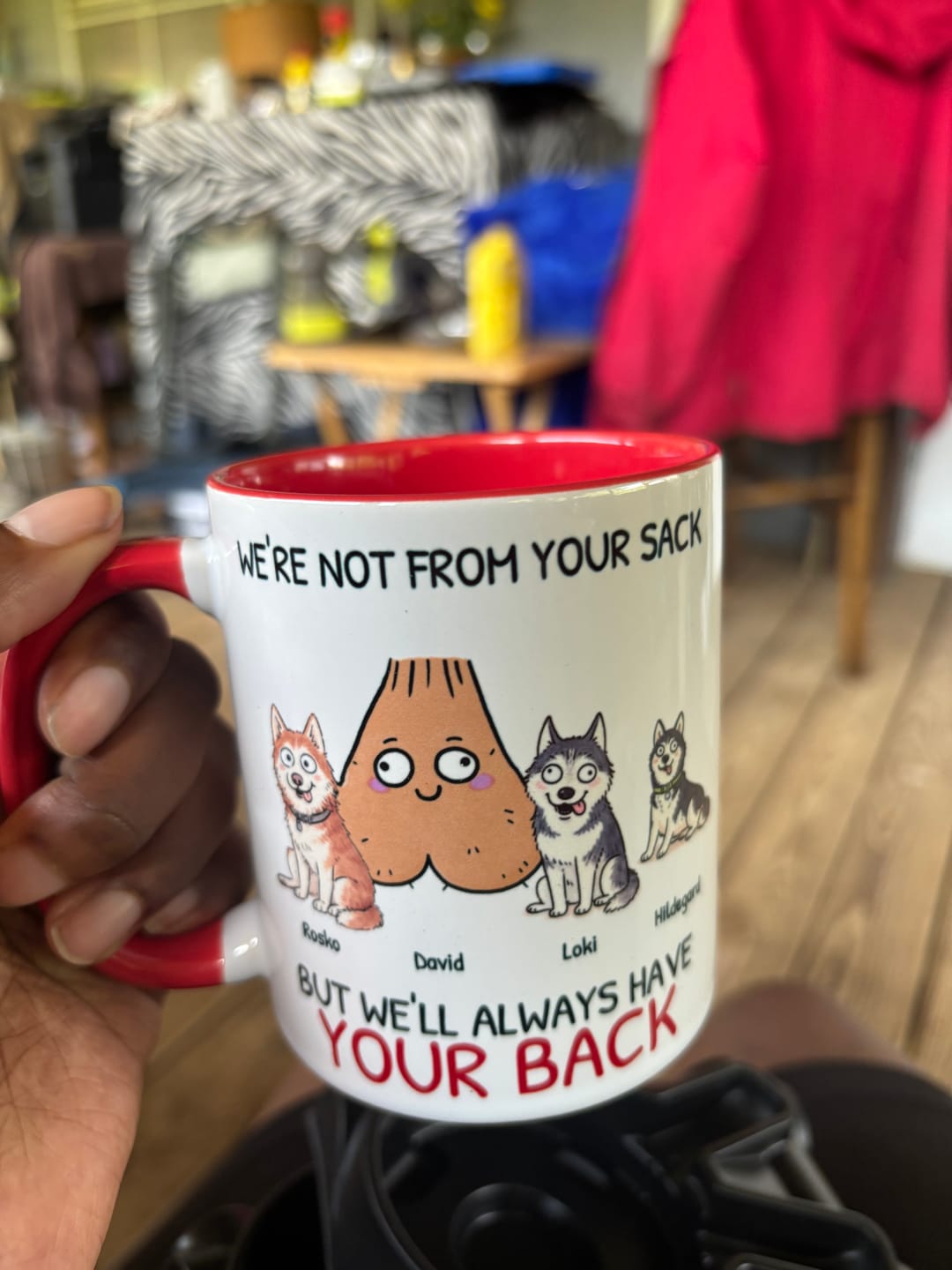 Customer photo review of Personalized Mug - Not from your sack