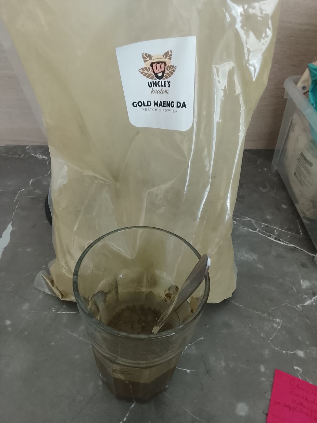 Customer photo review of Kratom - Gold Maeng Da