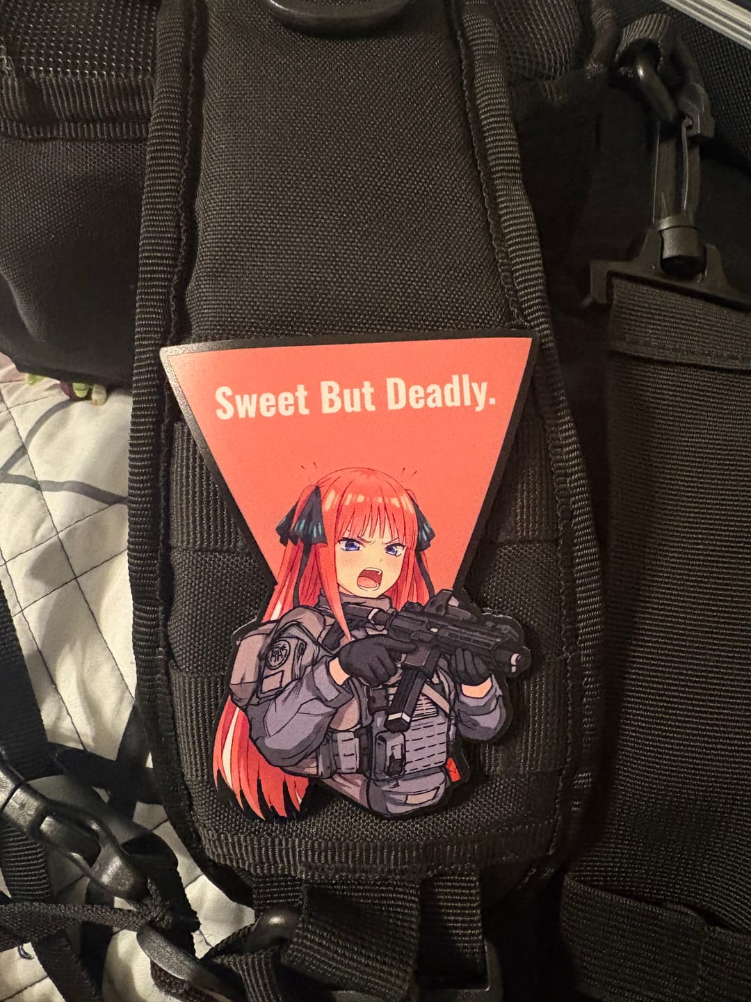 Customer photo review of Quintuplet Sisters Tactical Morale Patch