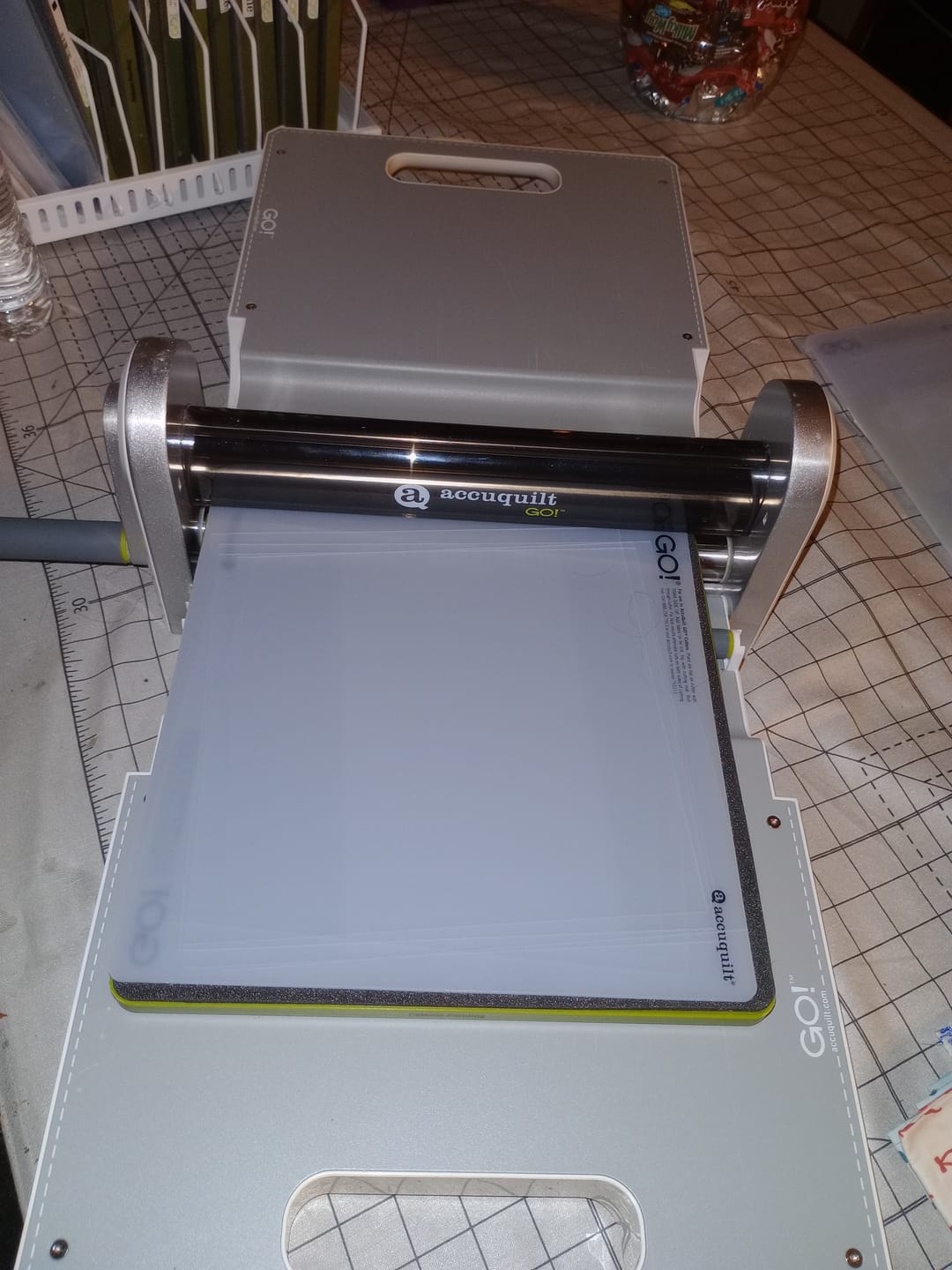 Customer photo review of Accuquilt GO! Cutting Mats