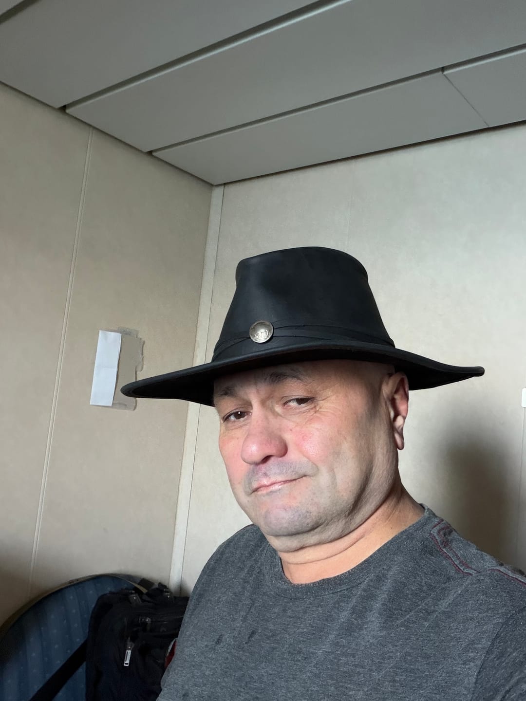 Customer photo review of The Bruno - Western Leather Walker Hat