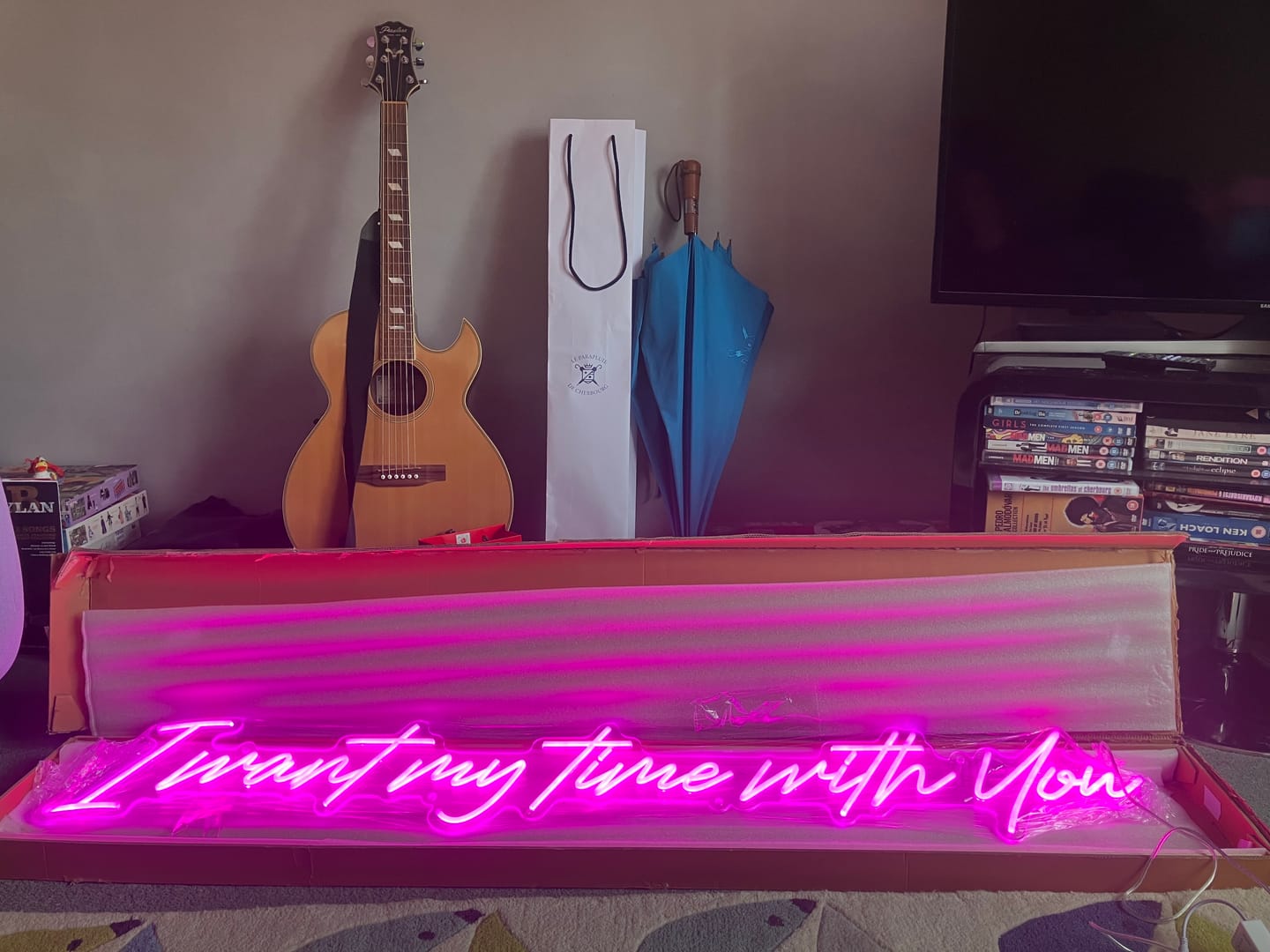 Customer photo review of Custom Neon: I want my time...