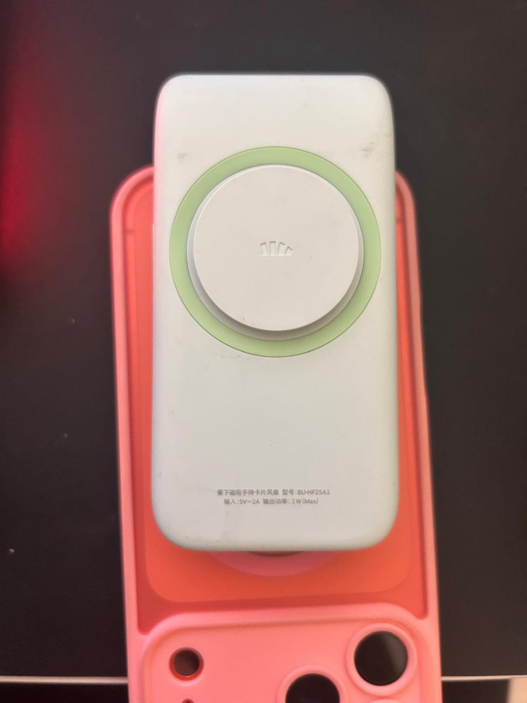 Customer photo review of BreezeCard - Magnetic Handheld Card Fan