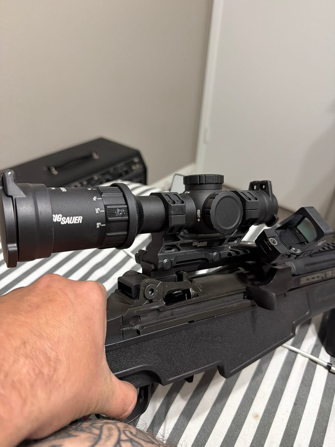 Customer photo review of M1A / M14 / M305 NDT Scope Mount Low-profile and Elevation Adjustable