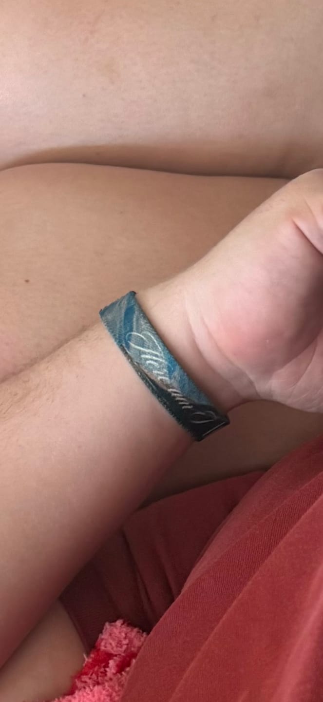 Customer photo review of Daily Bible Verse Wristband