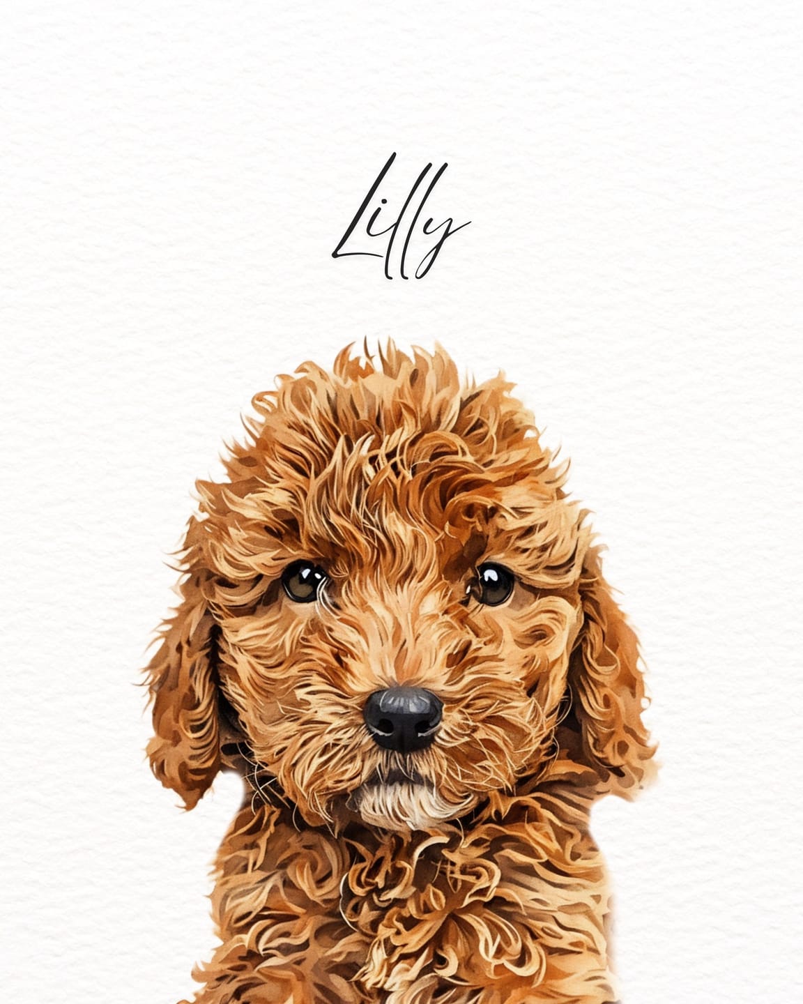 Customer photo review of Custom Minimal Pet Portrait Canvas