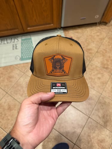 Customer photo review of Richardson 115 Custom Leather Patch Hats